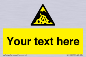 Custom Warning: Debris flow zone